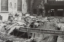 This photo shows the extent of damage to the former St. Anne Church in New Castle due to an arson fire in 2007. (Photo courtesy of St. Anne and Her People by Doug Magers, Providence House Publishers, 2010)