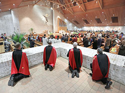 An expanded Eucharistic adoration ministry at St. Elizabeth Ann Seton Church, Carmel, was kicked off with a procession on the feast of Christ the King. (Photo provided)